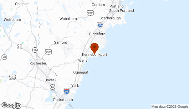 Map showing Kennebunkport