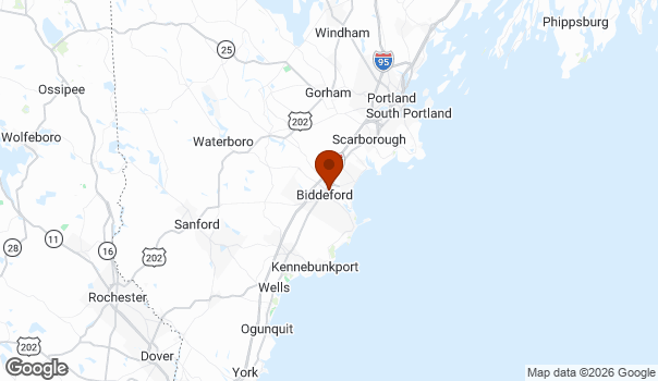 Map showing Saco