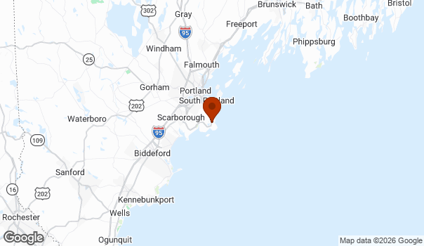 Map showing Cape Elizabeth