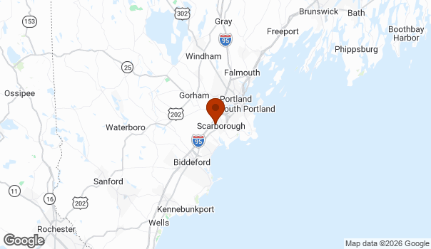 Map showing Scarborough