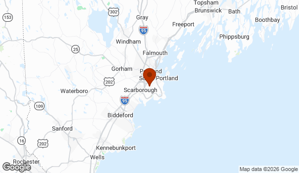 Map showing South Portland