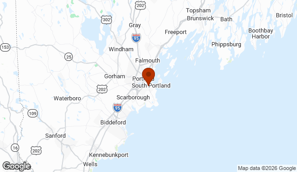 Map showing South Portland