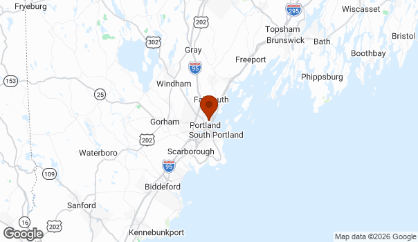 Map showing Portland
