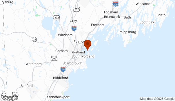 Map showing Portland