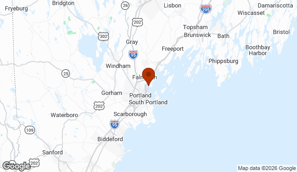 Map showing Falmouth