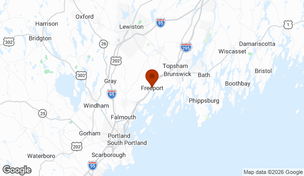 Map showing Freeport