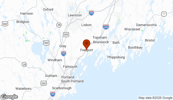 Map showing Freeport