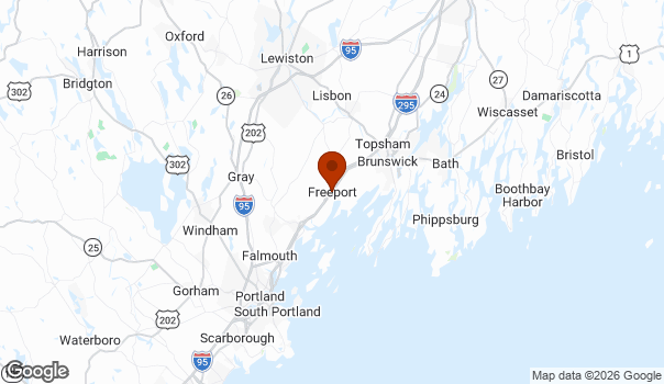 Map showing Freeport
