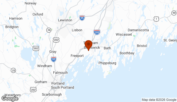 Map showing Brunswick