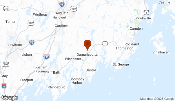 Map showing Nobleboro