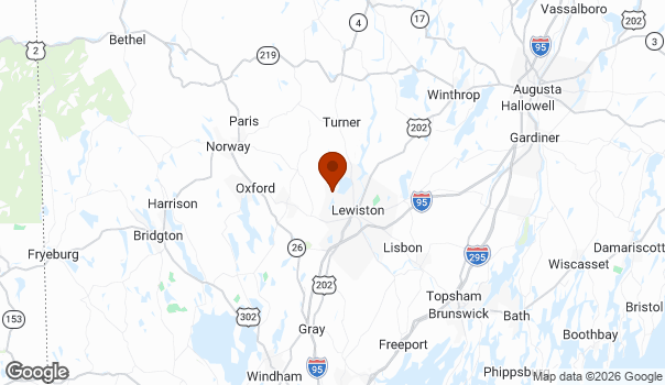 Map showing Auburn