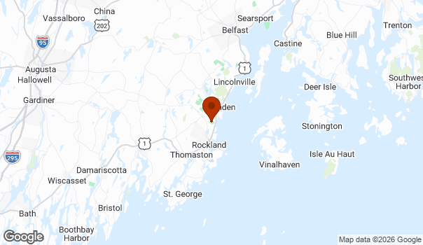 Map showing Rockport