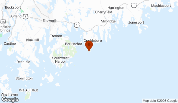 Map showing Winter Harbor