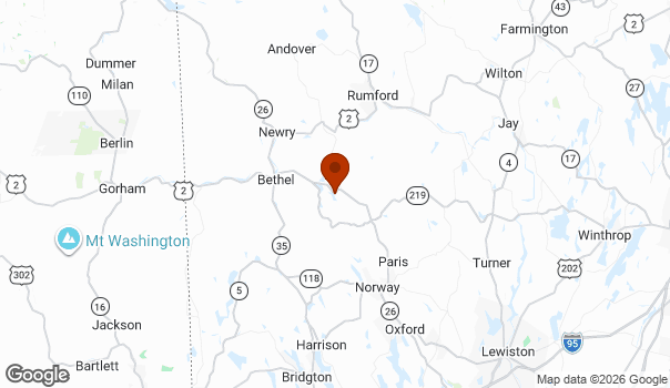 Map showing Woodstock