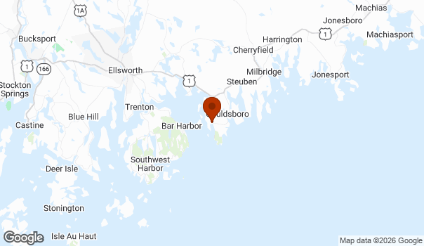 Map showing Winter Harbor