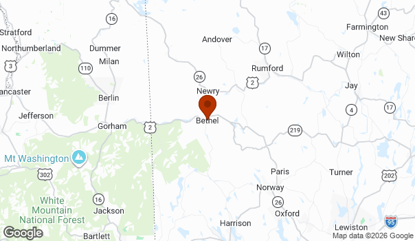 Map showing Bethel