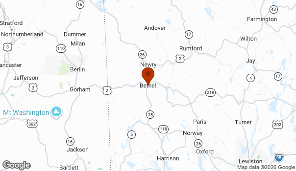 Map showing Bethel