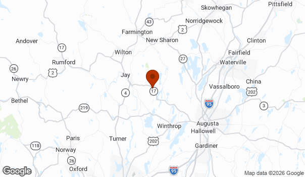 Map showing Fayette