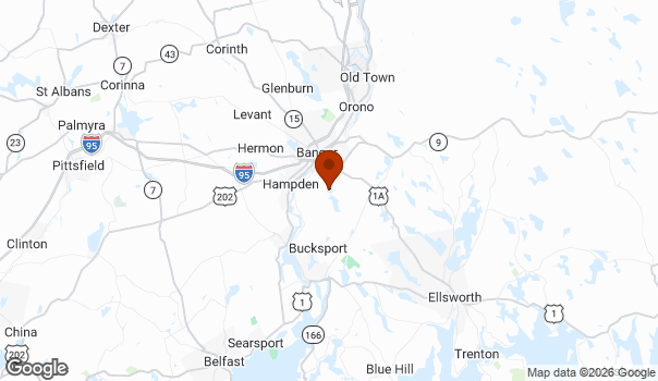 Map showing Orrington