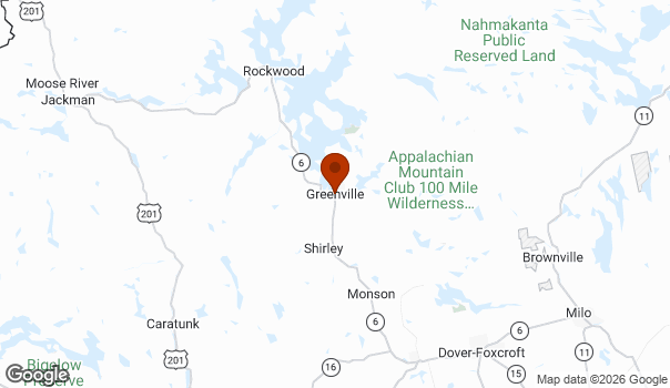Map showing Greenville