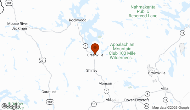 Map showing Greenville