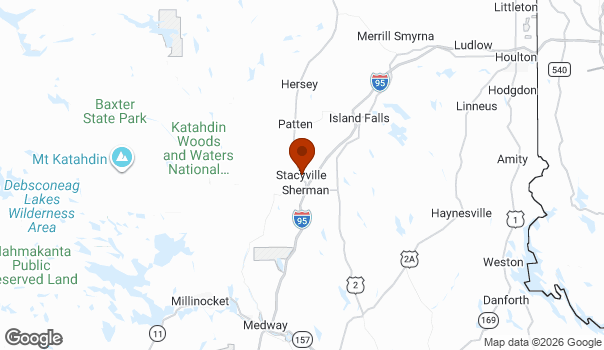 Map showing Stacyville
