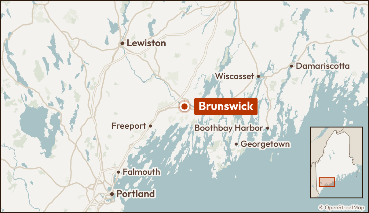 Map showing Brunswick